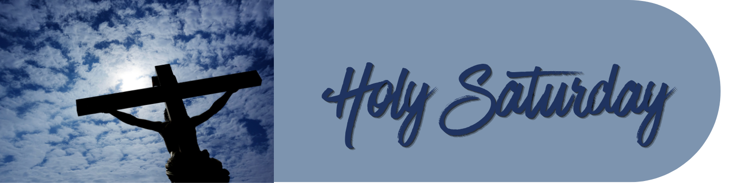 Holy Saturday banner