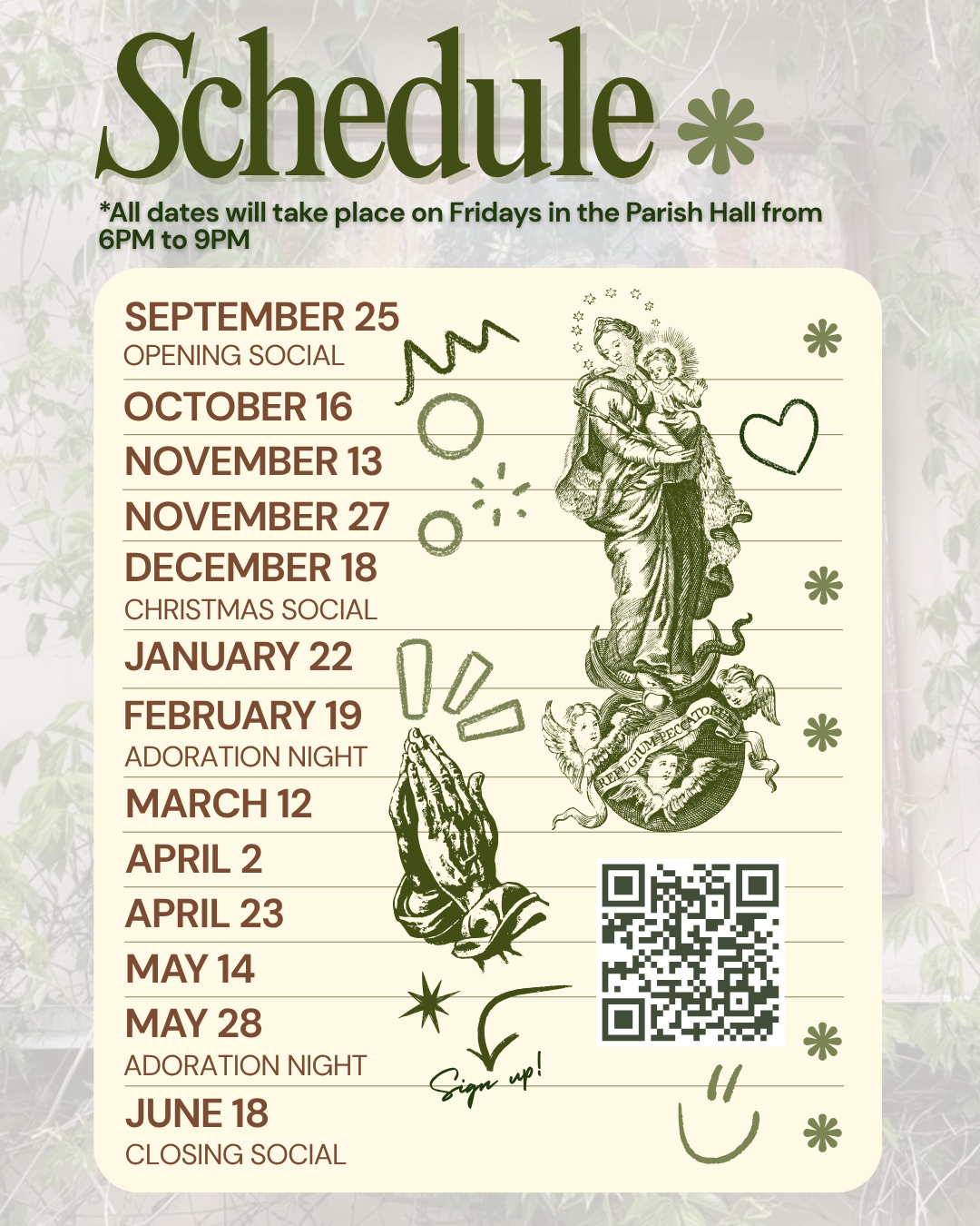 Rooted Ministry Schedule