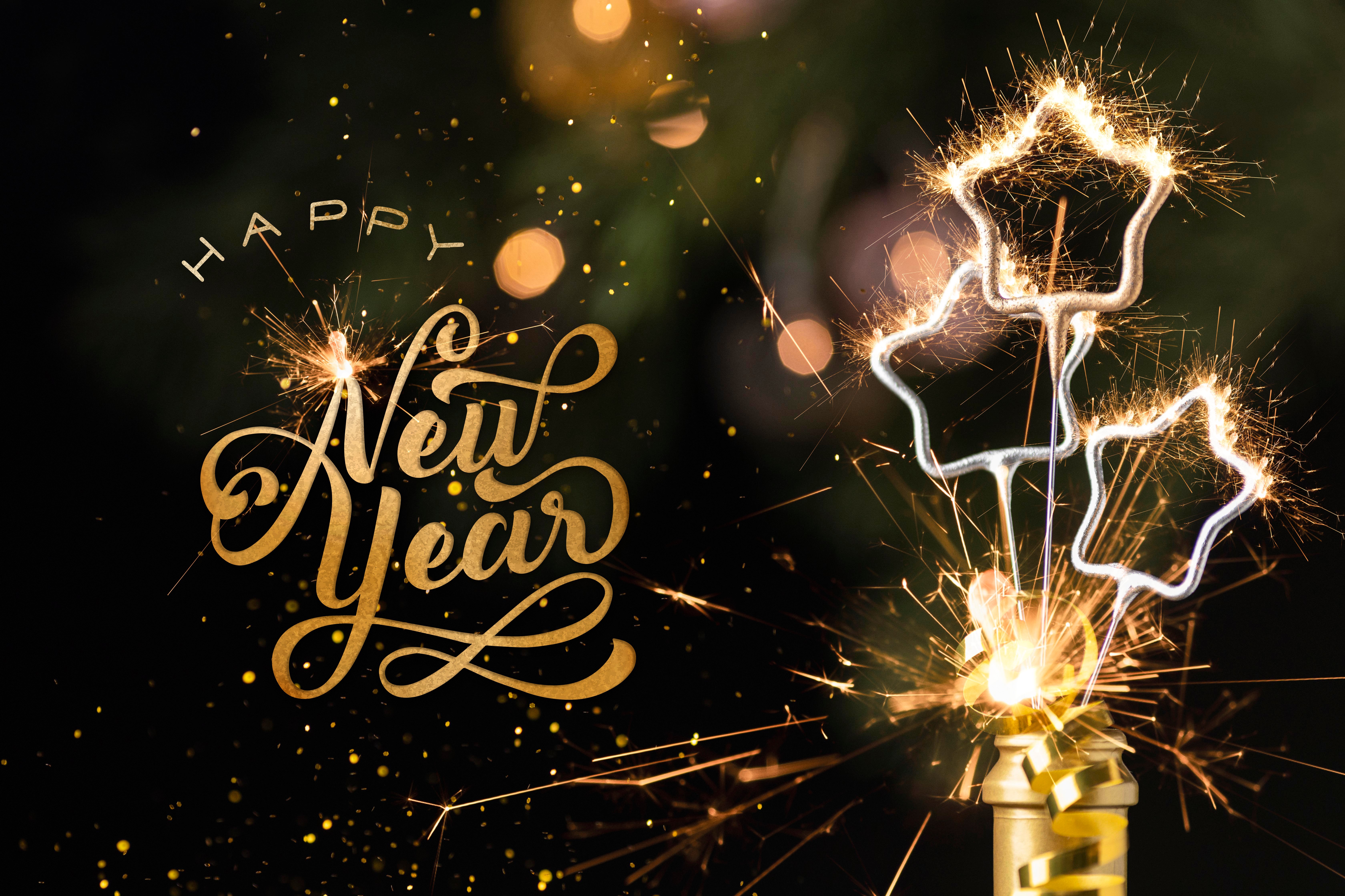 New Year with Fireworks