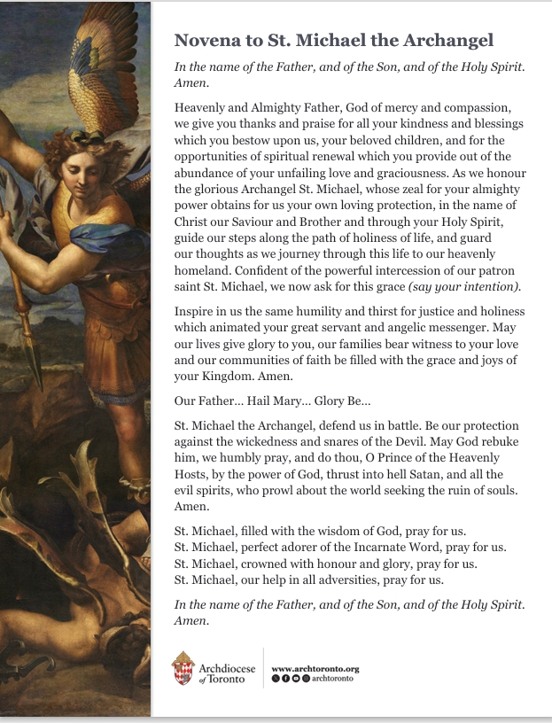 Novena to St. Michael