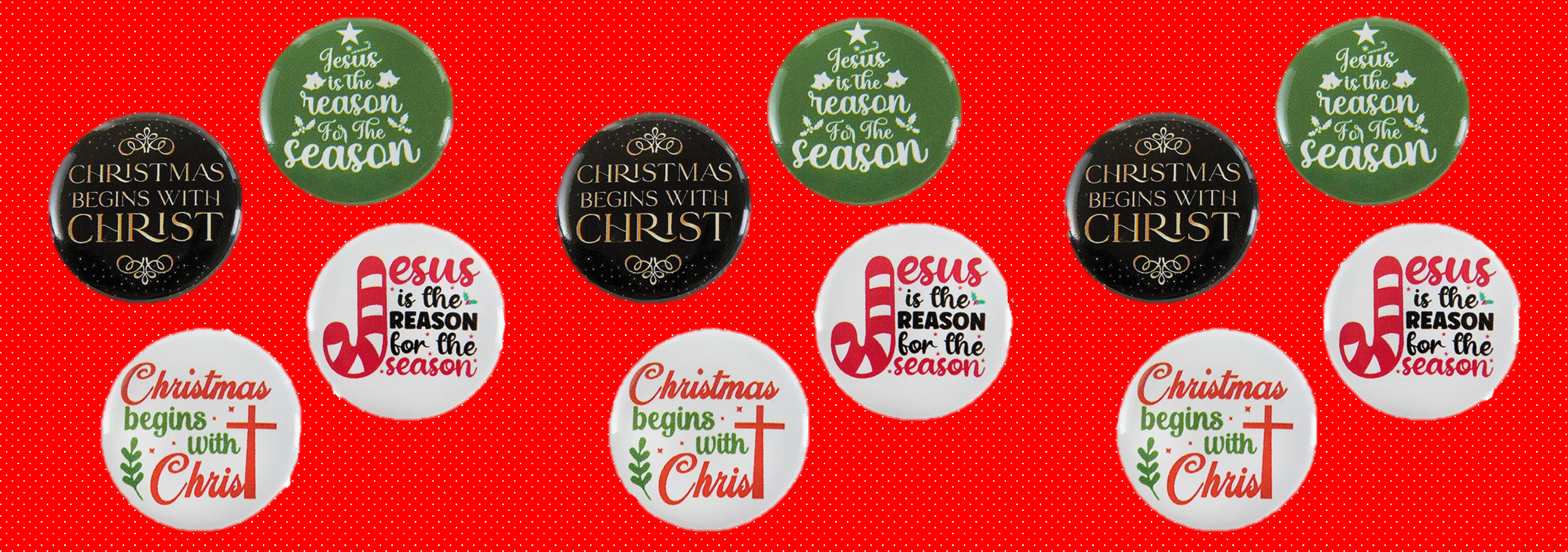 Christmas buttons image