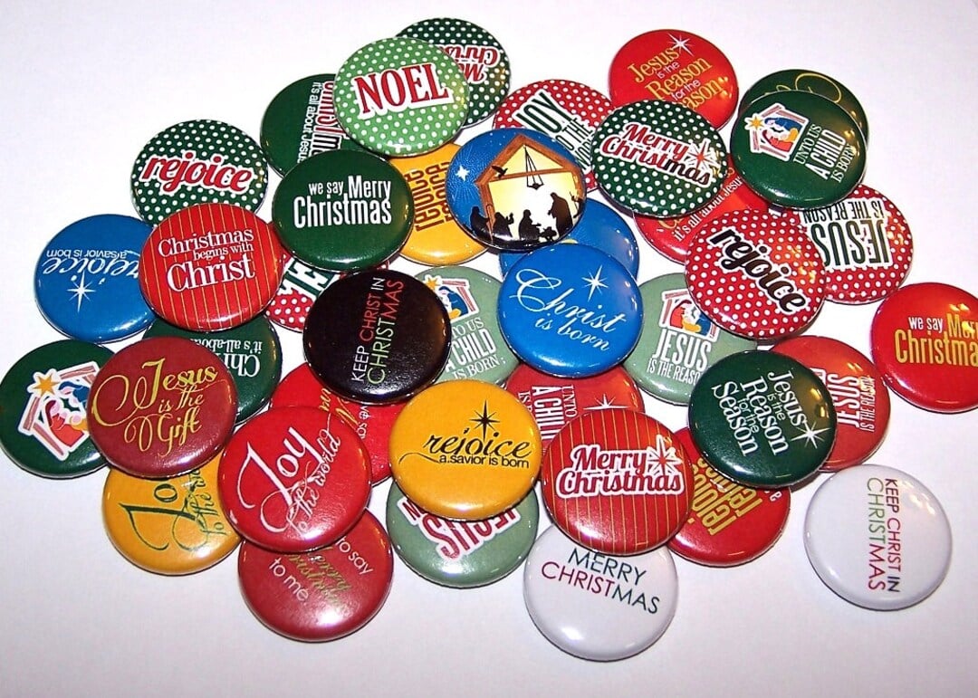 Keep Christ in Christmas buttons